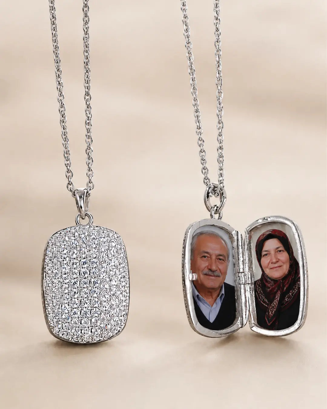 Fotoğraflı Kapaklı Madalyon Kolye - No 10