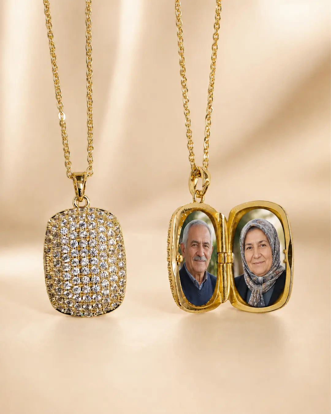 Fotoğraflı Kapaklı Madalyon Kolye - No 32