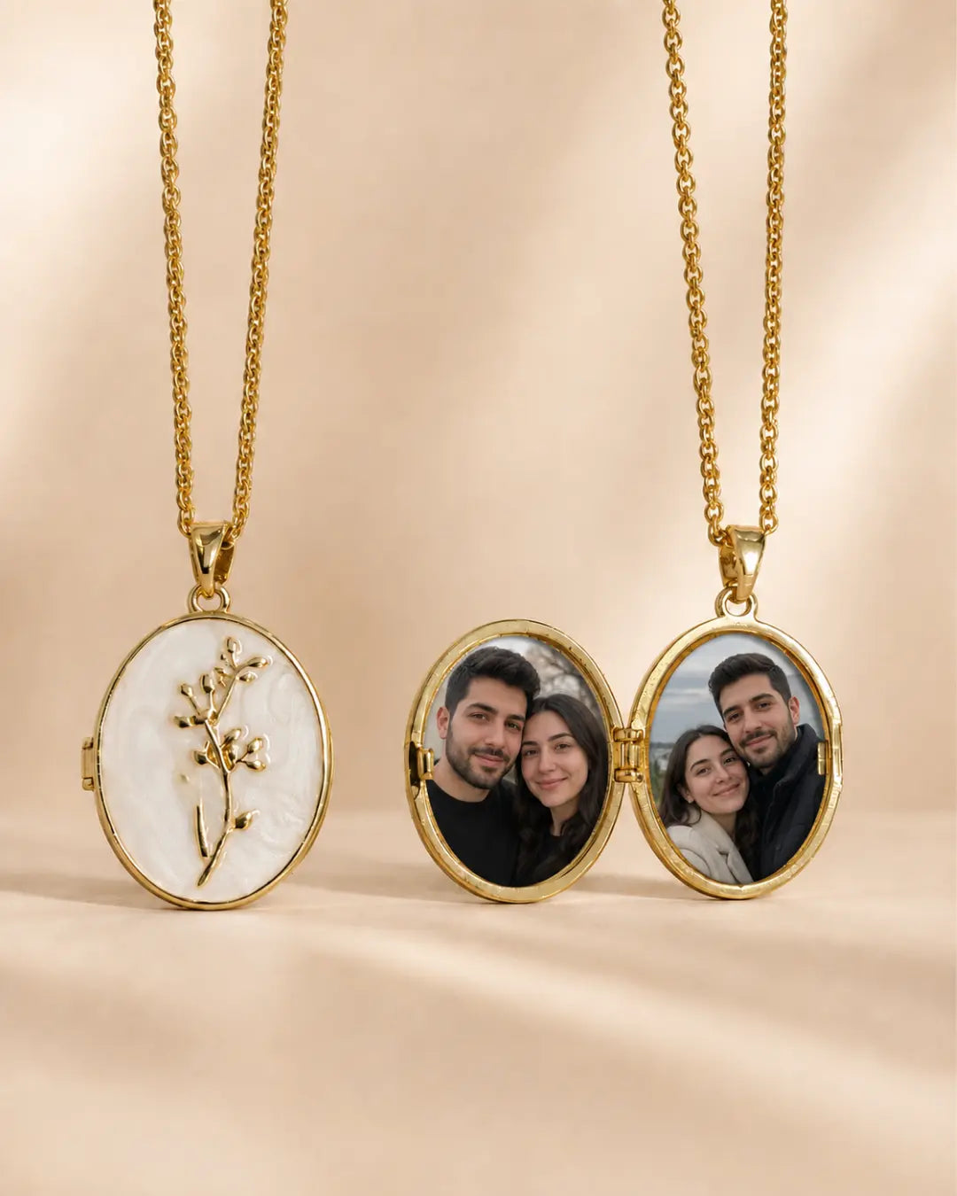 Fotoğraflı Kapaklı Madalyon Kolye - No 6